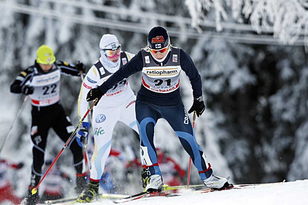 Viime vuonna Rukan maailmancup kisattiin talvisessa miljöössä.