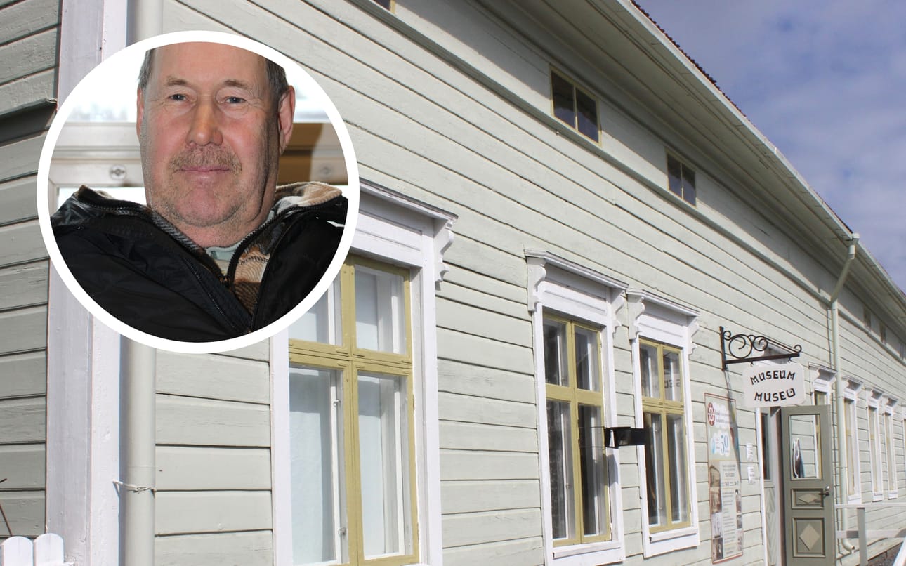 Lasse Lähdesluoma (ps.) teki Kaskisten kaupunginhallituksen kokouksessa vastaehdotuksen. Kuvassa taustalla Kaskisten kotiseutumuseo, jonka kattoremonttiin tukea haettiin.