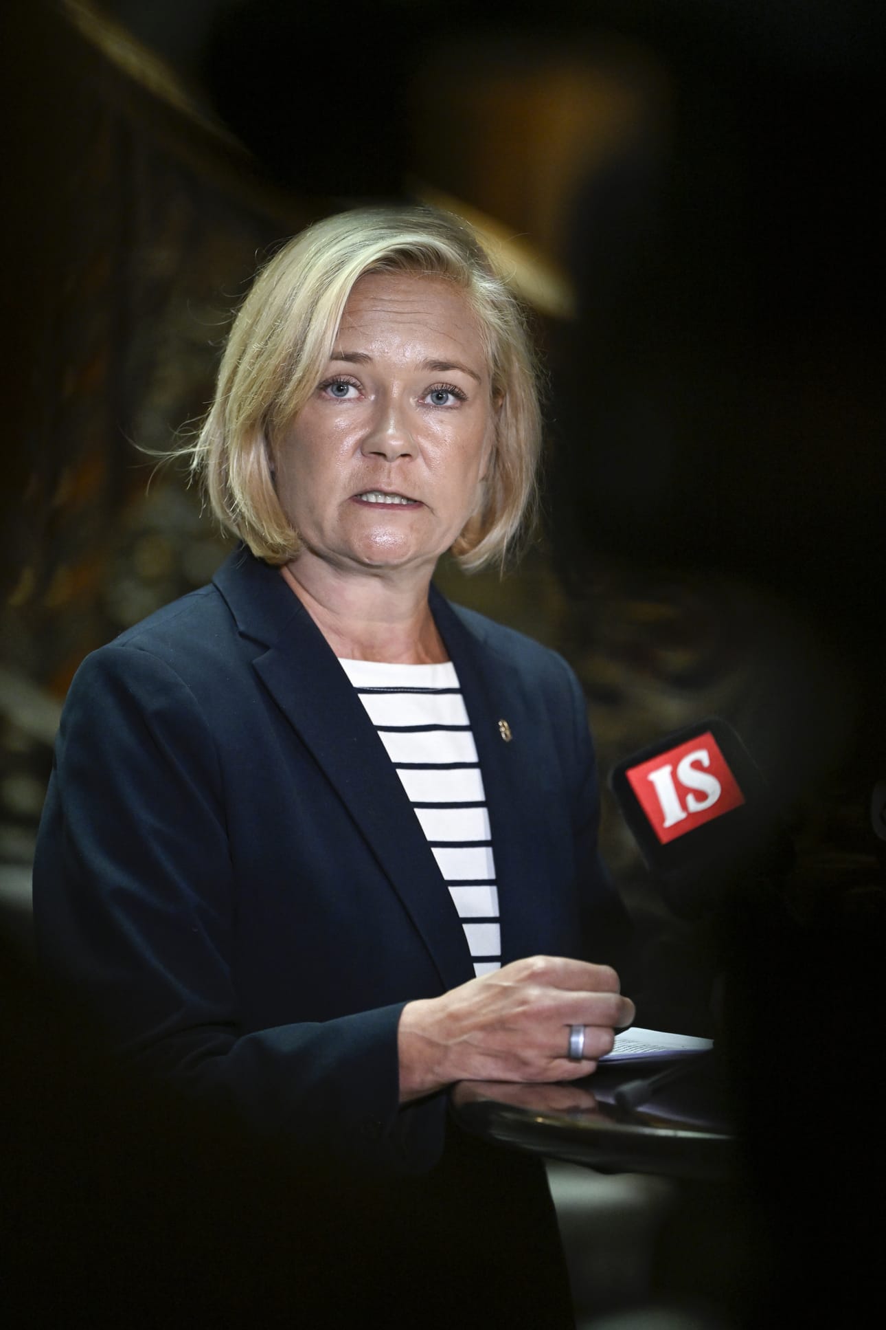 isäministeri Mari Rantanen (ps.) kertoi, ettei hänelle ollut tullut tietoa työryhmän asettamisesta. Arkistokuva.