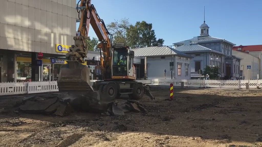 Hallituskatu remontissa