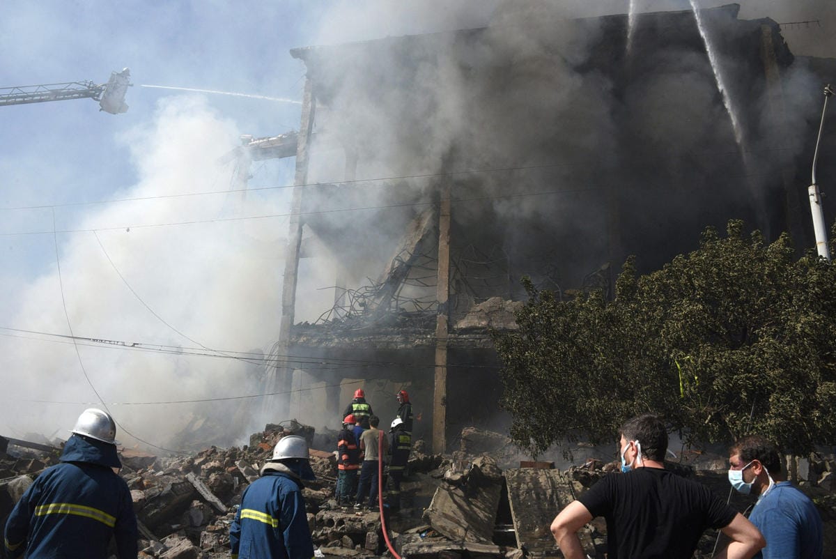Surmalun tori, missä räjähdys ja tulipalo sattuivat, on sunnuntaisin hyvin vilkas. LEHTIKUVA/AFP