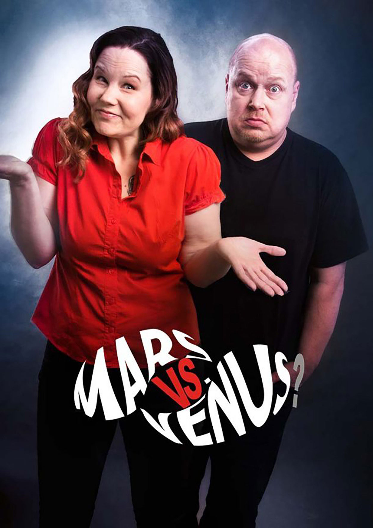 Mars vs. Venus tuo stand up -koomikot Johanna Tohnin ja Riku Suokkaan Raahesaliin juuri ennen Raahesalin joulutaukoa.