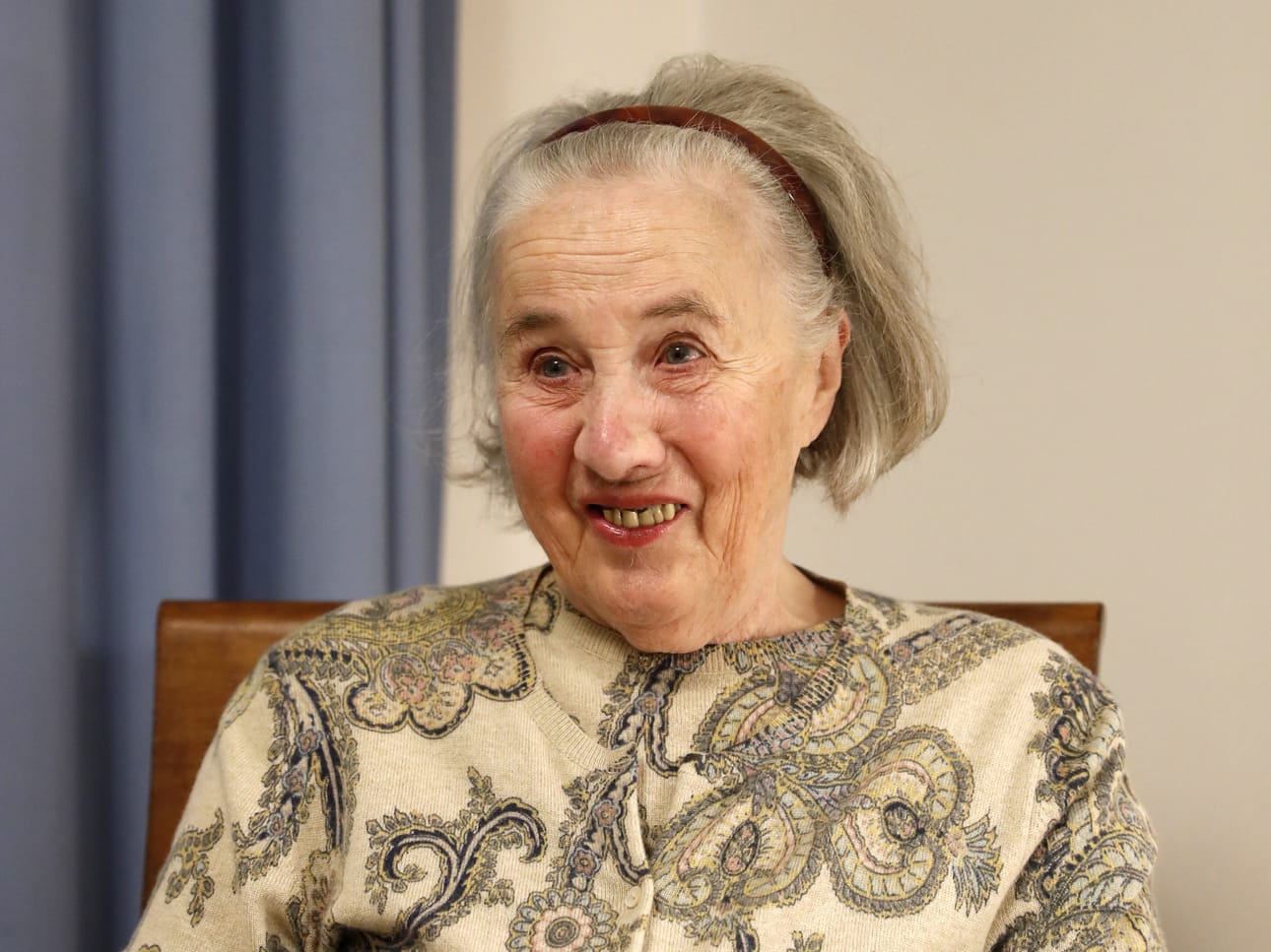 91-vuotias Inez Holmström oli poikansa Nobel-palkinnosta tuoreeltaan hyvin ylpeä, kuten arvata saattaa.