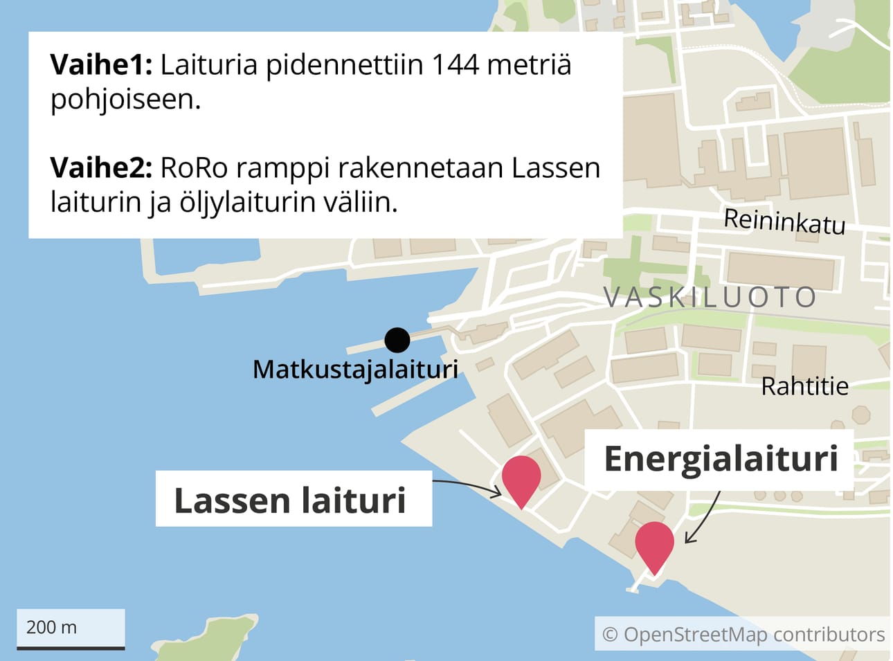 Vaasan sataman kehittämisen painopiste on Lassen laiturissa.