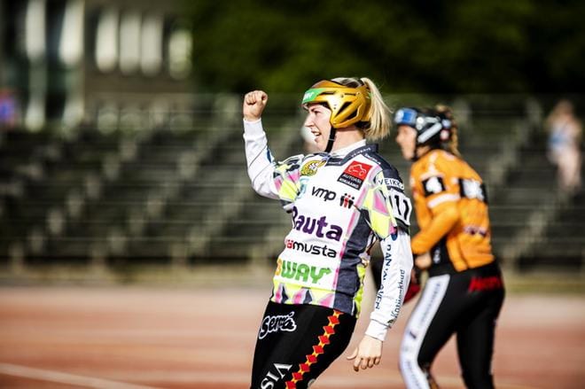 Aino-Kaisa Mantere on iskenyt tällä kaudella seitsemän juoksua. KUVA: KRISTA LUOMA