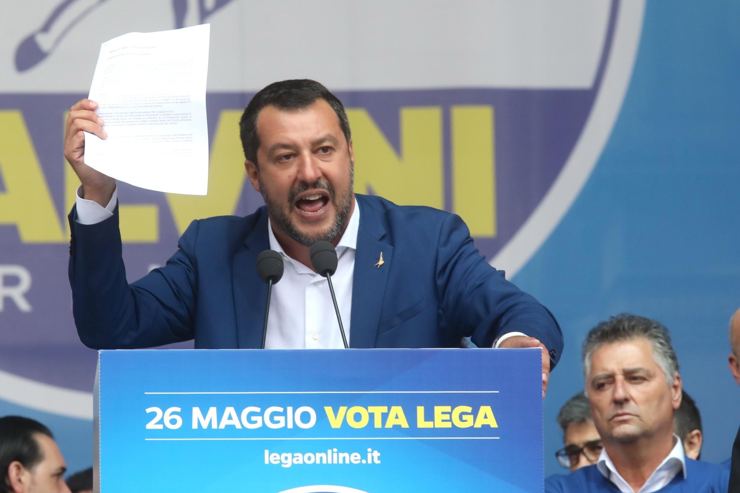 Italian sisäministeri, Lega-puolueen puheenjohtaja Matteo Salvini on luotsannut kansallismielisten oikeistopopulistien liittoumaa.