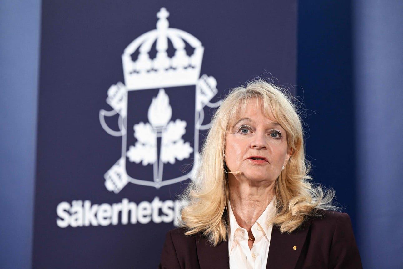 Säpon johtaja Charlotte von Essen kuvattuna Tukholmassa 11. maaliskuuta 2025.