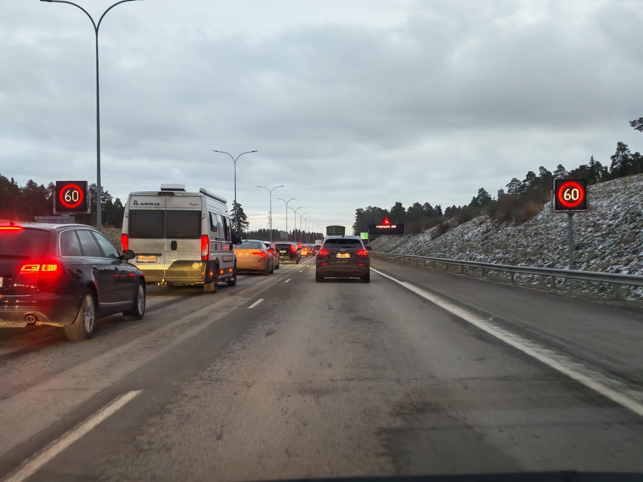 Liikenneonnettomuudesta aiheutui ruuhkaa Pohjantielle.