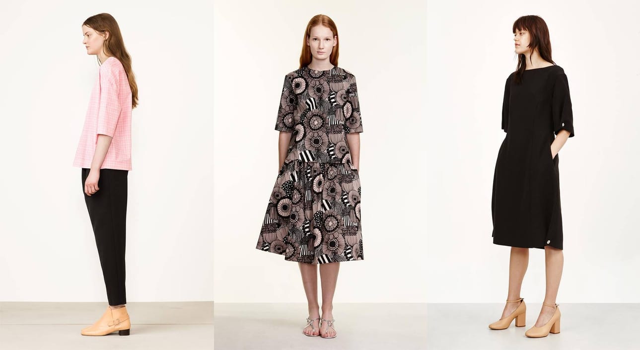 Marimekon ajattomat vaatteet sopivat juhlaan kuin juhlaan.