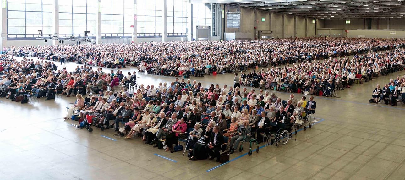 Jehovan todistajien konventti Helsingissä vuonna 2016.