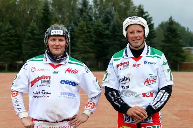 Markus Kettunen ja Tero Hirvelä olivat voittamassa Team Atrialle SM-kultaa. KUVA: JURVAN LIEKKI/PIIA JOUPPI