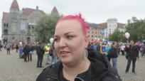 Mielenosoitus Helsingin Rautatientorilla