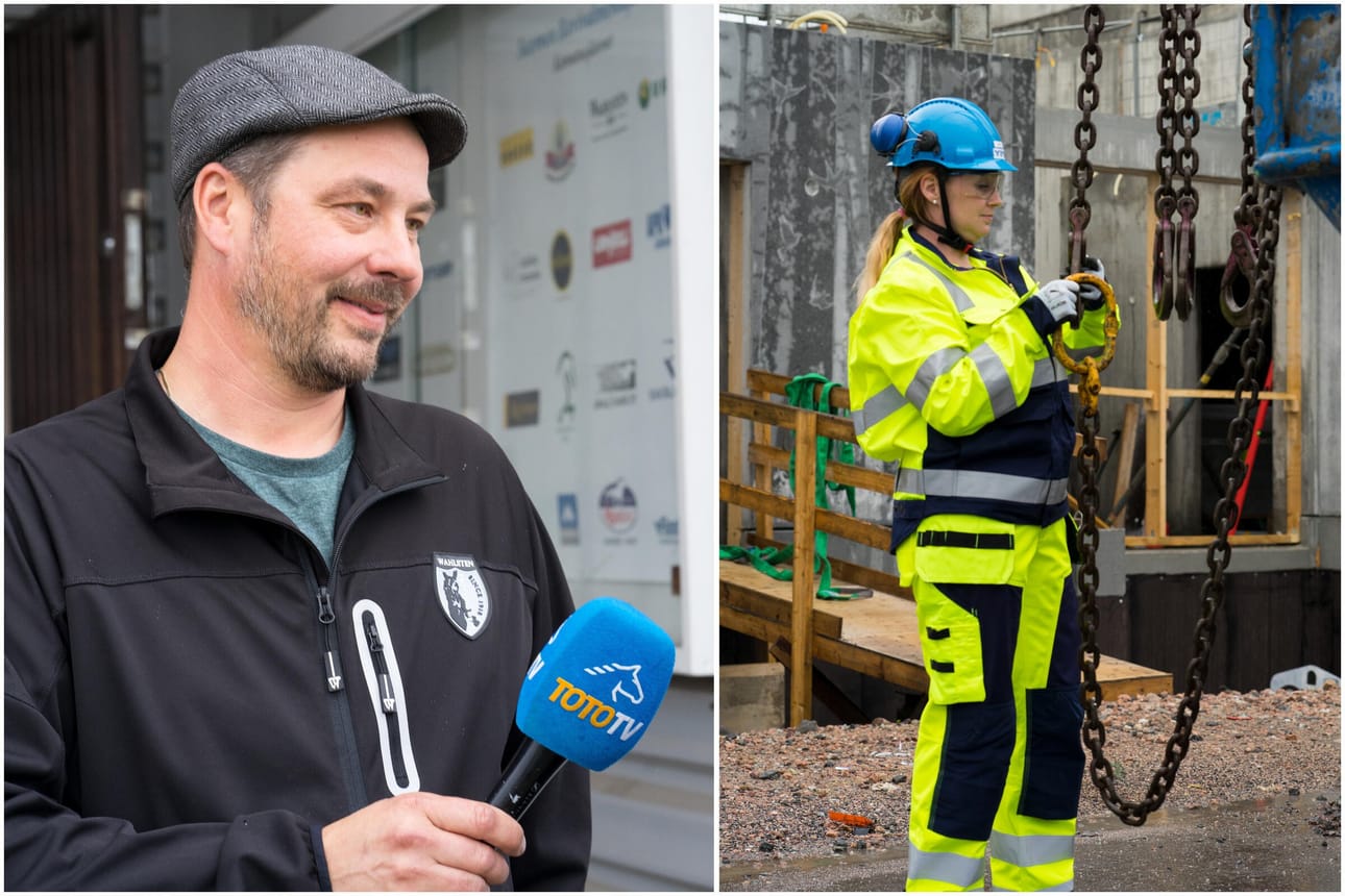 Elementtiasentaja Jaakko Salminen ja hänen vaimonsa TotoTV-juontaja ja toimittaja Marinka astuvat rohkeasti toistensa saappaisiin suomalaisen reality-sarjan avausjaksossa.