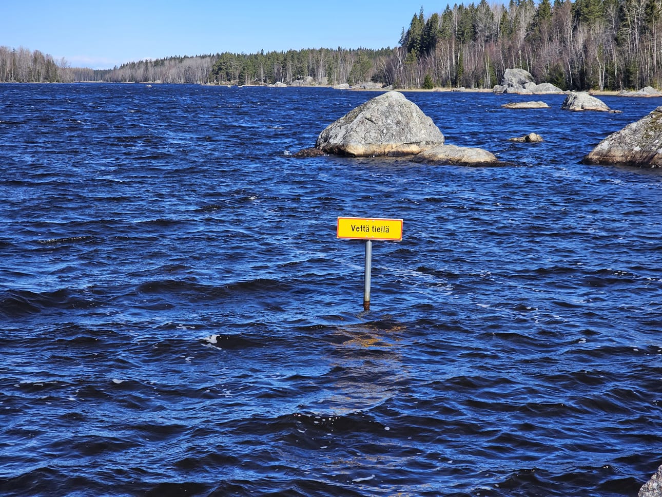 Kyltin hakeminen vaatisi venettä.