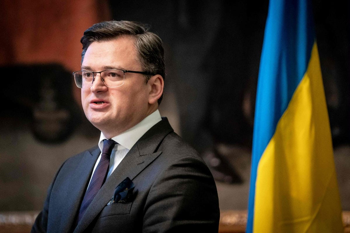 Ukrainan ulkoministeri Dmytro Kuleba haluaa Venäjän jatkavan vuoropuhelua lännen kanssa. LEHTIKUVA/AFP