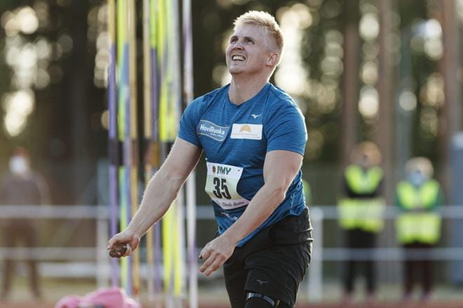 Toni Kuusela viimeisteli olympiakuntoaan Ylivieskassa. Kuva: Lehtikuva/Roni Rekomaa