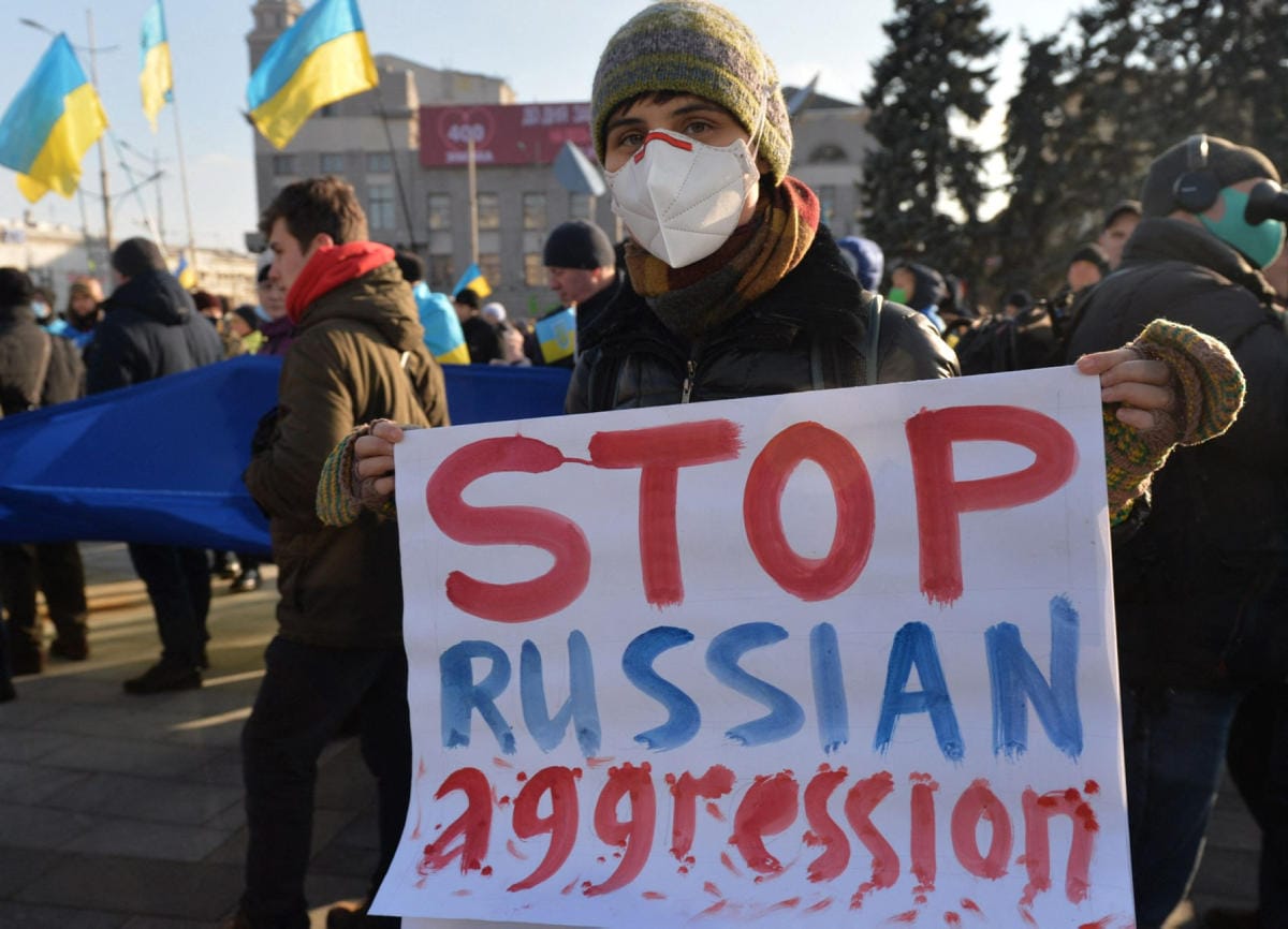 Amerikkalaisviranomaisten mukaan Venäjä on nopeuttanut joukkojen ja sotakaluston keräämistä Ukrainan rajalle. LEHTIKUVA/AFP