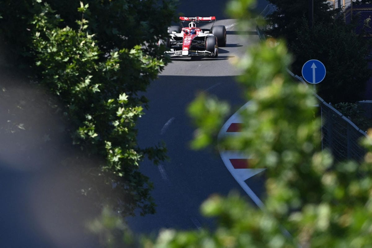 Bottas oli Alfa Romeolla 15:nneksi nopein ja jäi reilun sekunnin päähän jatkopaikasta. LEHTIKUVA/AFP