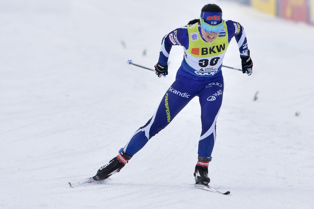 Krista Pärmäkoski selvisi ainoana suomalaisena aika-ajoista jatkoon lauantain sprintissä.