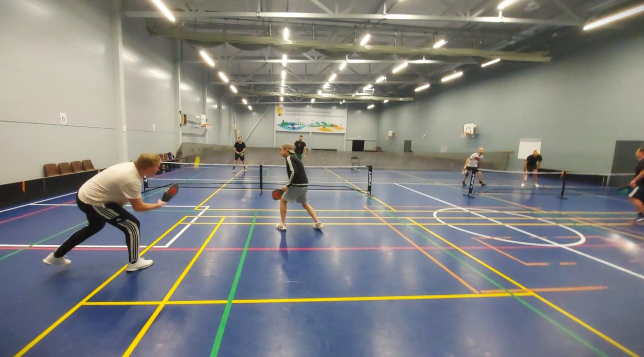 Pickle ball -peliä pelataan kaksin- tai nelinpelinä. Se on yhdistelmä tennistä, pöytätennistä ja sulkapalloa.