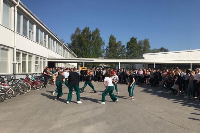 Onkilahden yhtenäiskoulu on ehdolla #BeActive-liikuntapalkinnon saajaksi. Kuva: Vaasan kaupunki