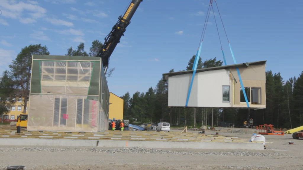 Ranuan viipalekoulun rakennustyömaa