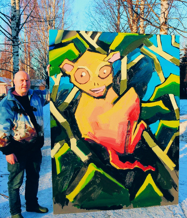 Hannu Lukin: Viidakko, 2016. Öljy kankaalle.