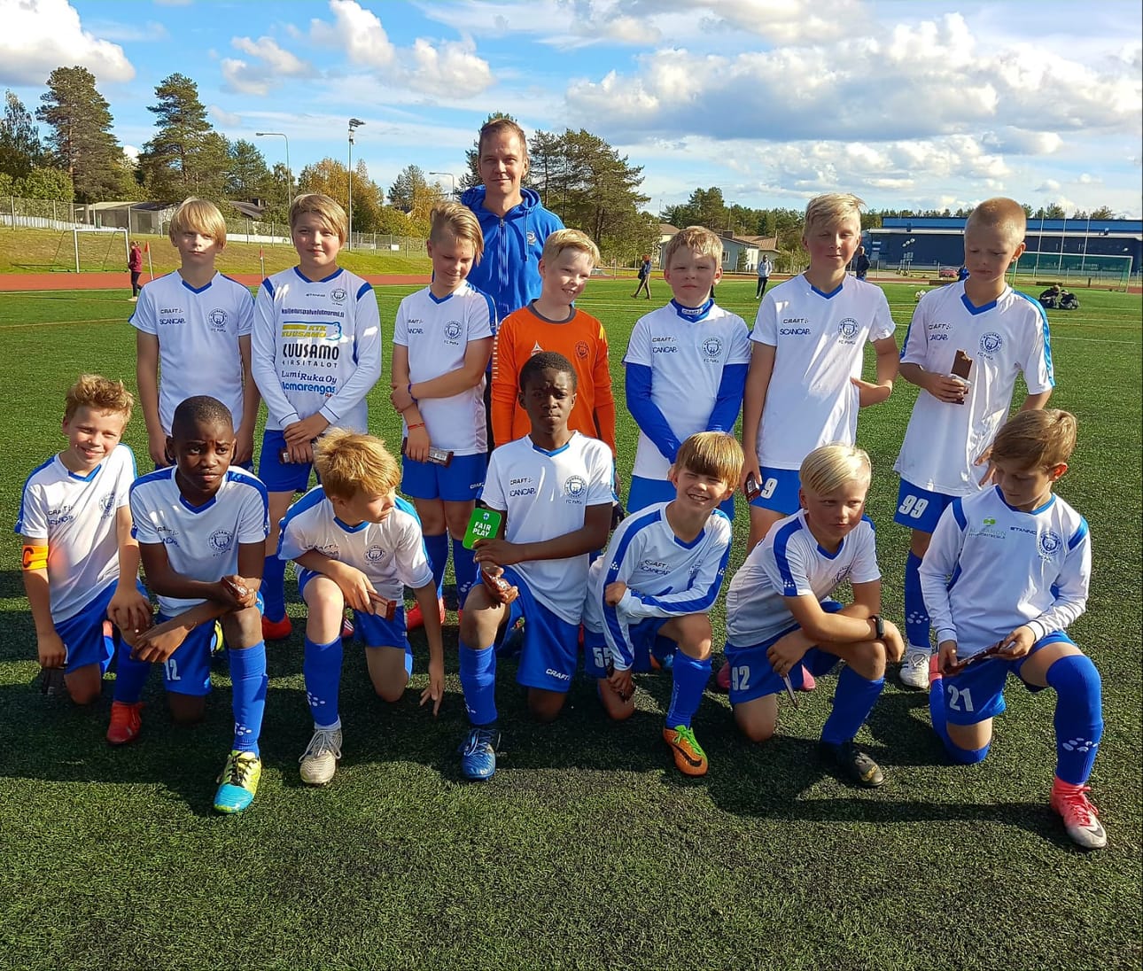 FC PaKan 08-09-juniorijoukkue pelasi kesällä aluesarjaa Lapissa.