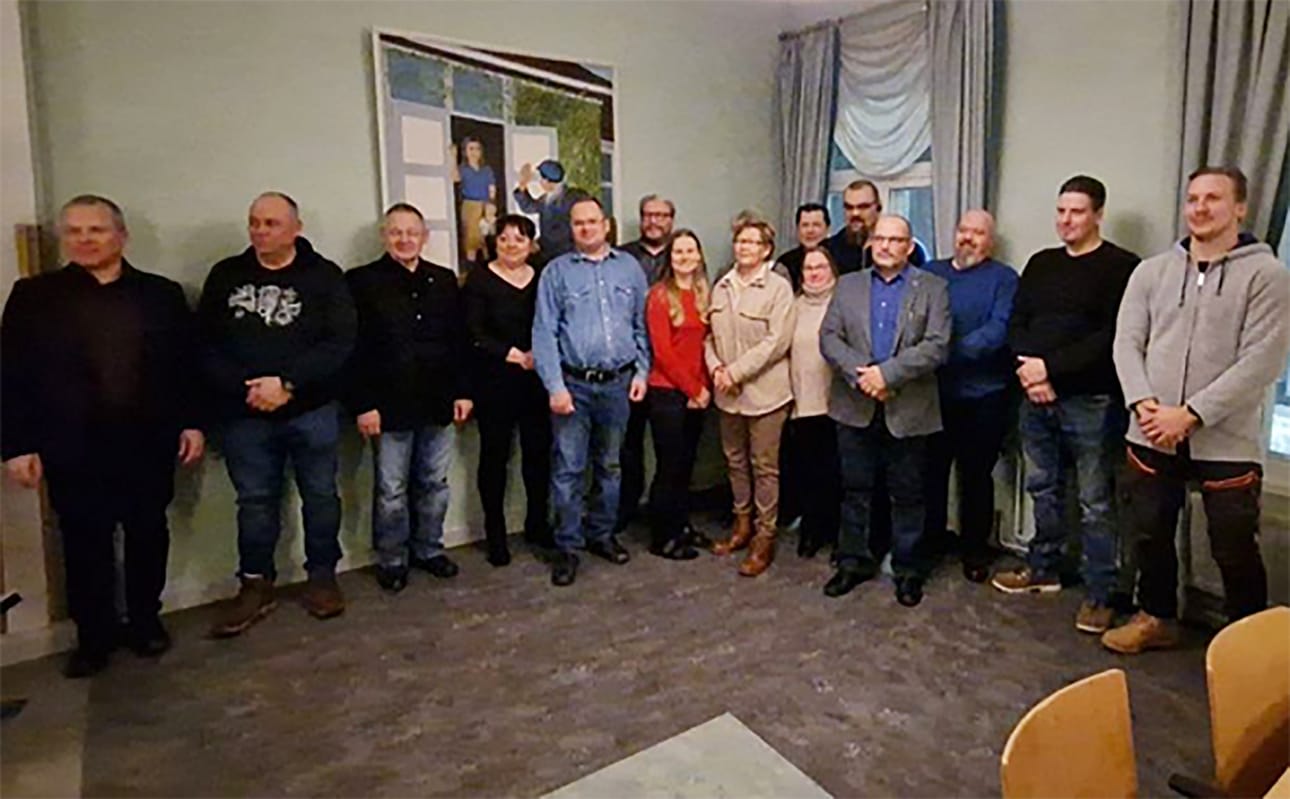 Perussuomalaisten piirihallitus Oulun alueella vuodelle 2024.