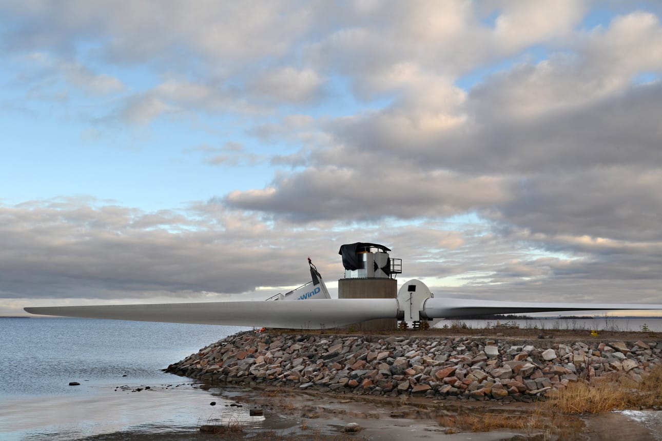 Tuulivoimaloita on vähennetty Riutunkarista.