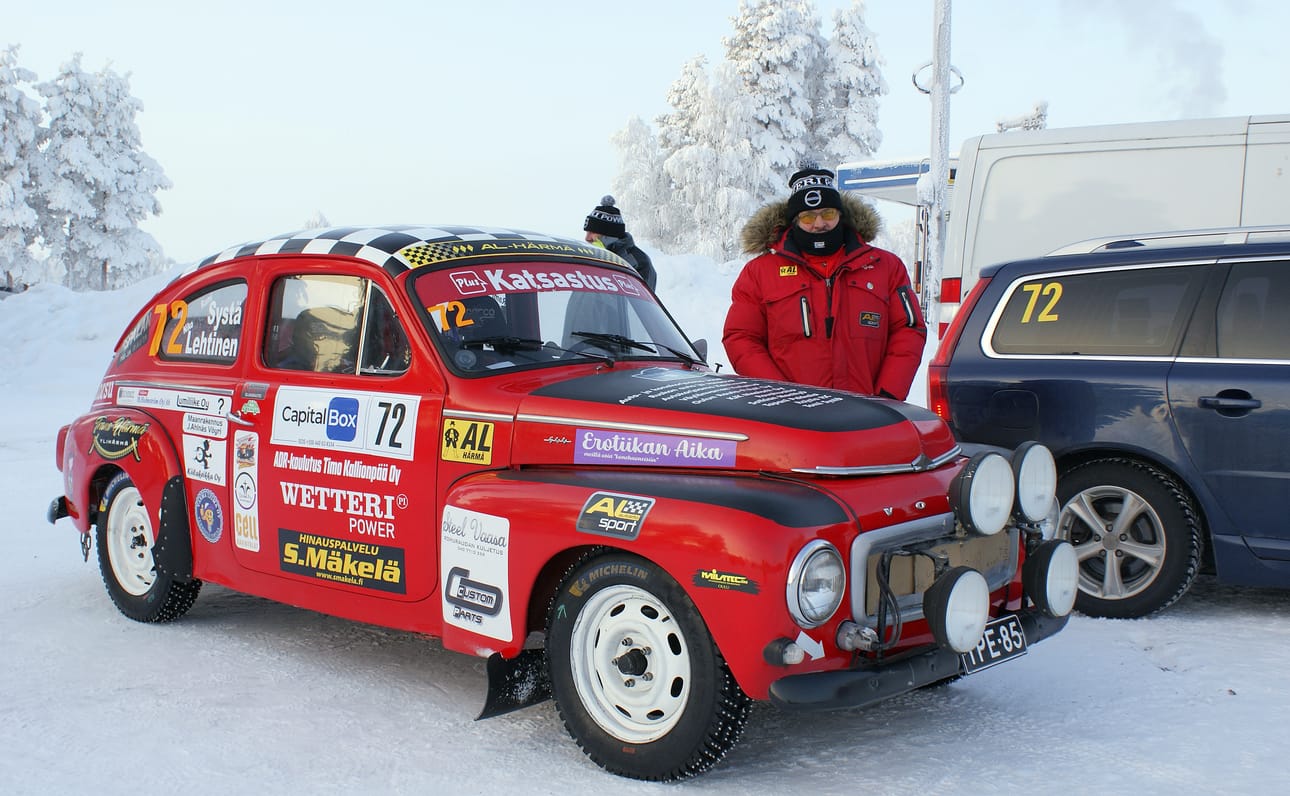 AL-Härmän Rami Systä taittoi taipaleen PV-Volvolla.