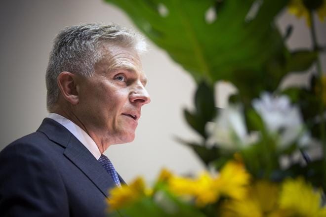 Wärtsilän liikevaihto laski huhti-kesäkuussa, mutta tilauksia tuli aiempaa enemmän. Wärtsilän konsernijohtaja Jaakko Eskola kertoo eri liiketoiminnoista. KUVA: JARNO PELLINEN