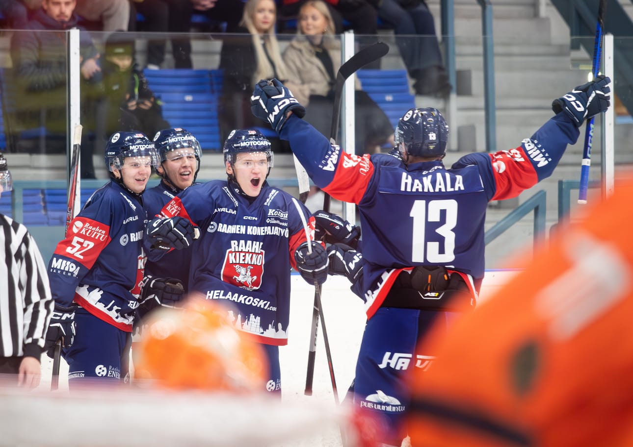 Raahe-Kiekon hurja vire jatkui perjantaina kotihallissa S-Kiekkoa vastaan. Johan Karjalainen iski ottelussa hatullisen