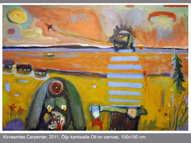 Kirvesmies oli yksi Anssi Hanhelan poistetuista töistä.