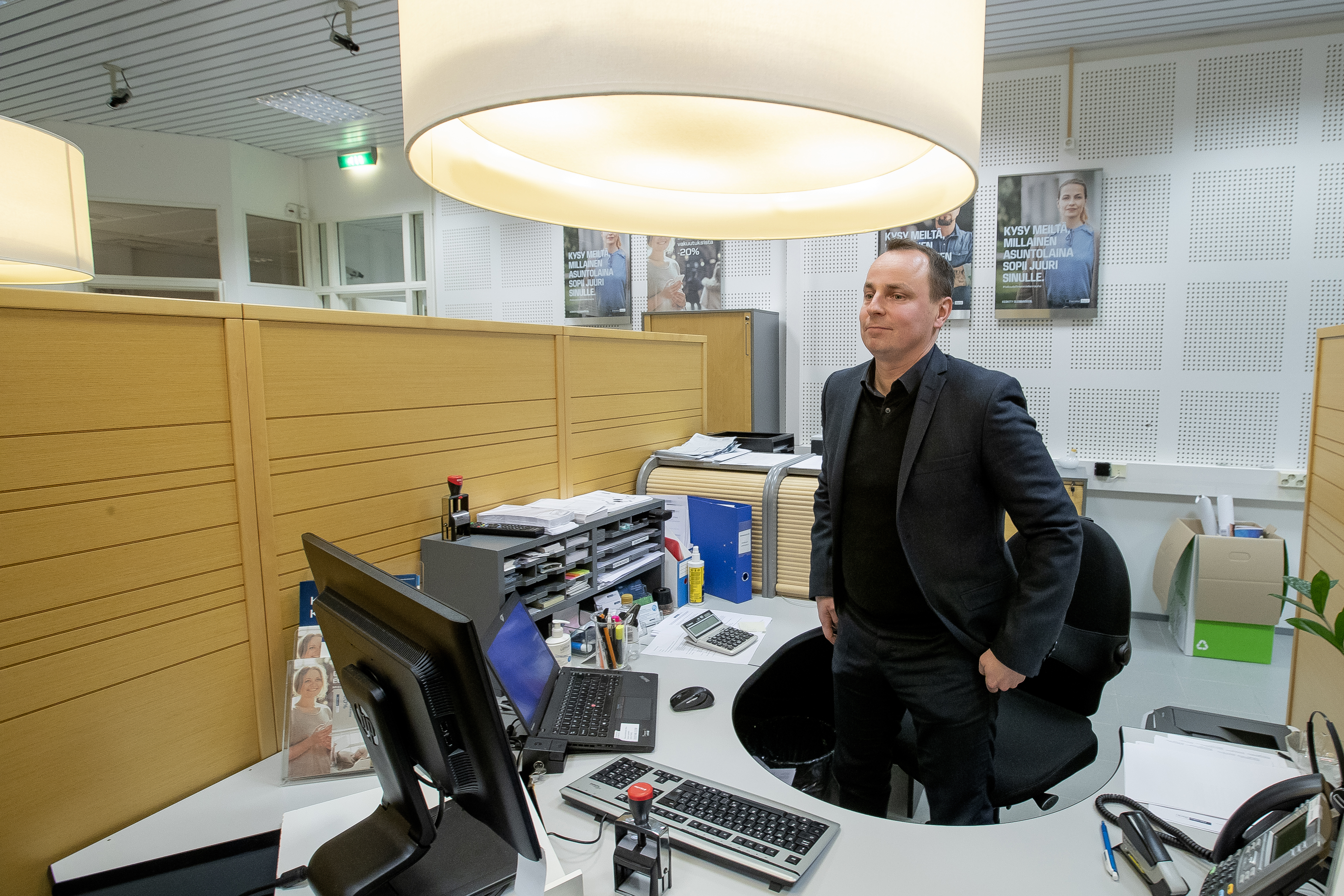 Jarno Uhre jää Danske Bankin viimeiseksi Raahen konttorinjohtajaksi. Tammikuussa tyhjäksi jäävät tilat Sovionkadulla ovat Danske Bankilla vuokralla.