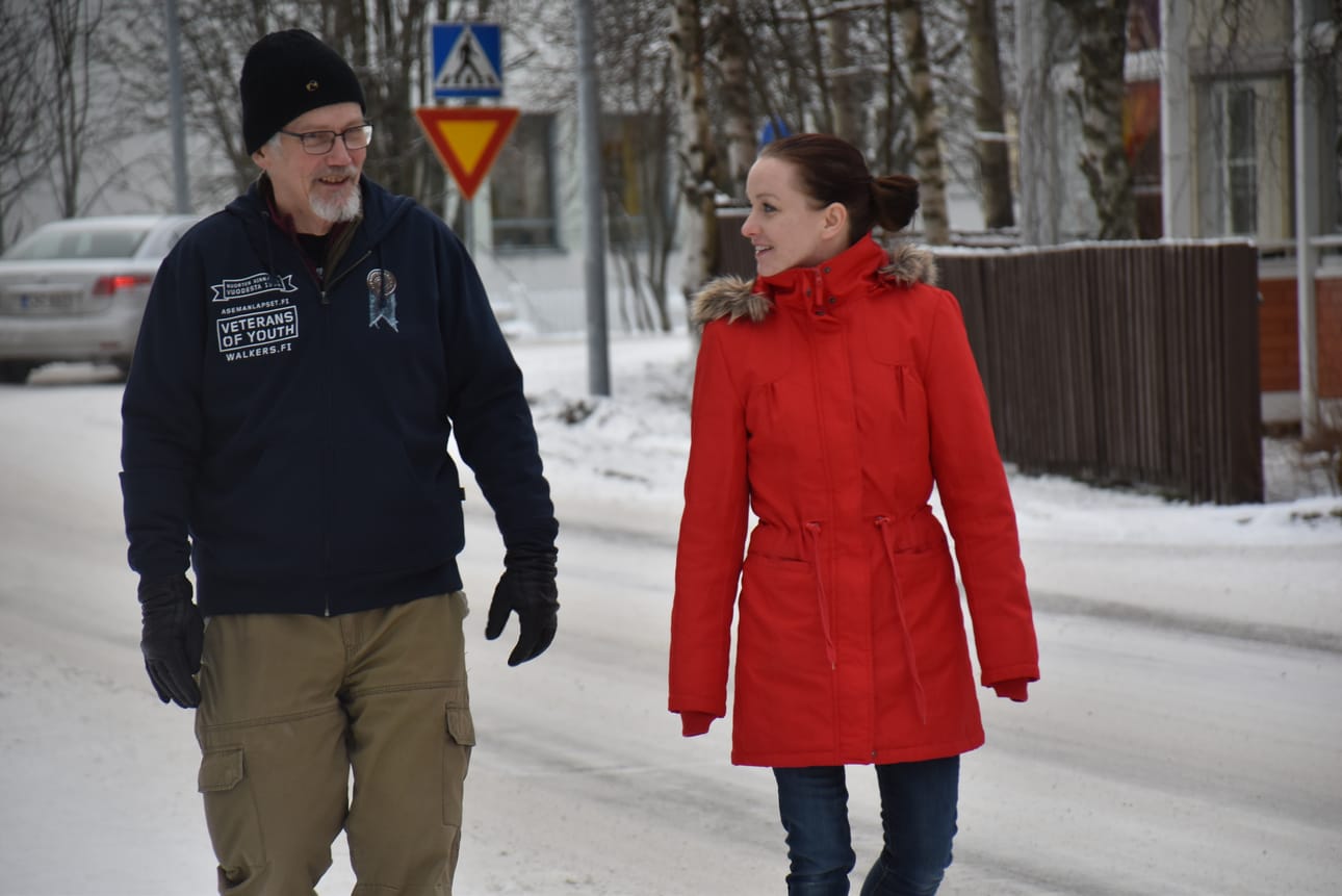 Jouko Rainaho ja Heidi Moilanen ovat Walkers-veteraaneja.