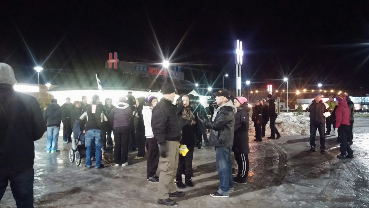 Soldiers of Odin on järjestänyt itsenäisyyspäivän tapahtumia jo noin kymmenen vuoden ajan. Kuva Kemistä vuoden 2015 itsenäisyyspäivän marssilta.