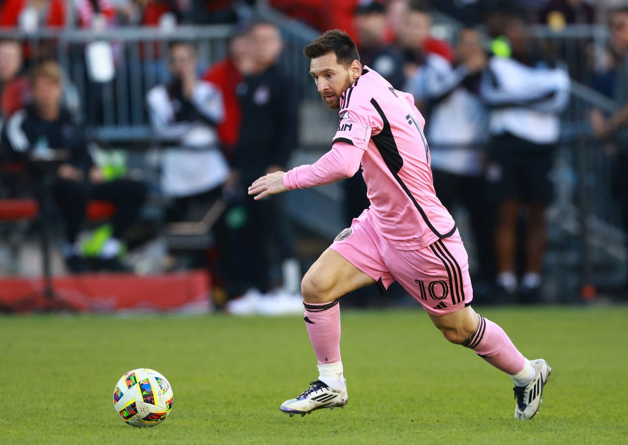 Argentiinalaistähti Lionel Messi siirtyi Inter Miamiin kesken viime kauden. LEHTIKUVA/AFP