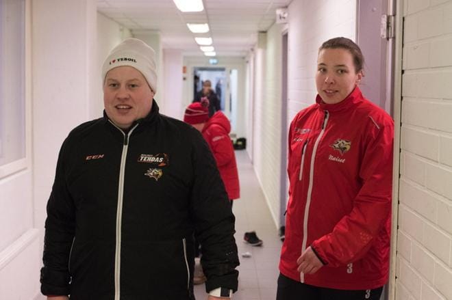 Mika Nummi ja Susanne Uppgård olivat hankkimassa Sportille pääsarjapaikkaa. KUVA: MINNA ANTILA