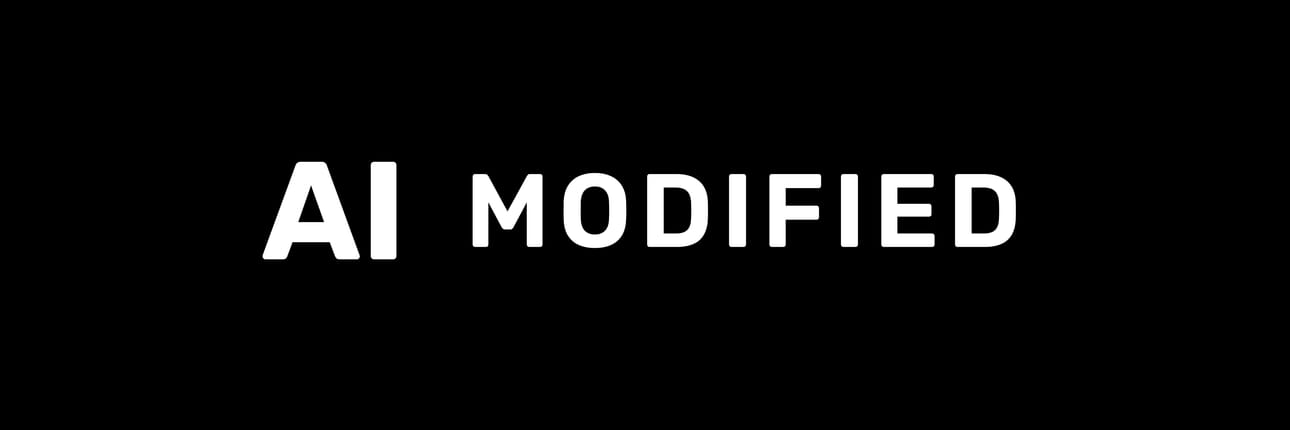 AI MODIFIED -kuvake kertoo, että ihmisen tekemää sisältöä on muokattu tekoälyllä.