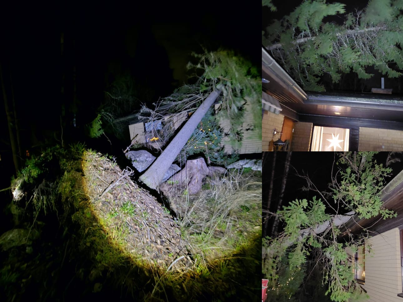 Lopulliset tuhot selviävät vasta päivän valjetessa.