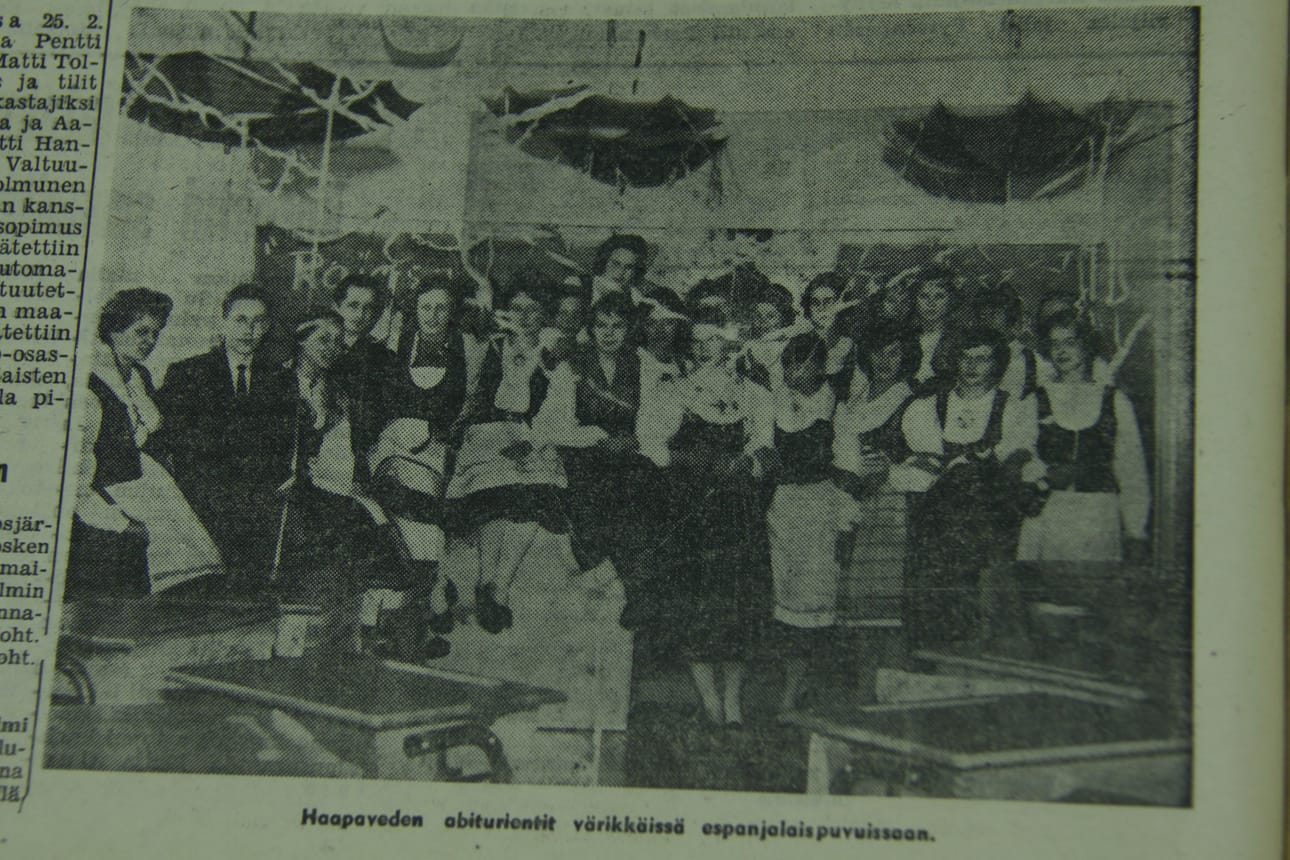 Penkkarit Haapavedellä vuonna 1960.