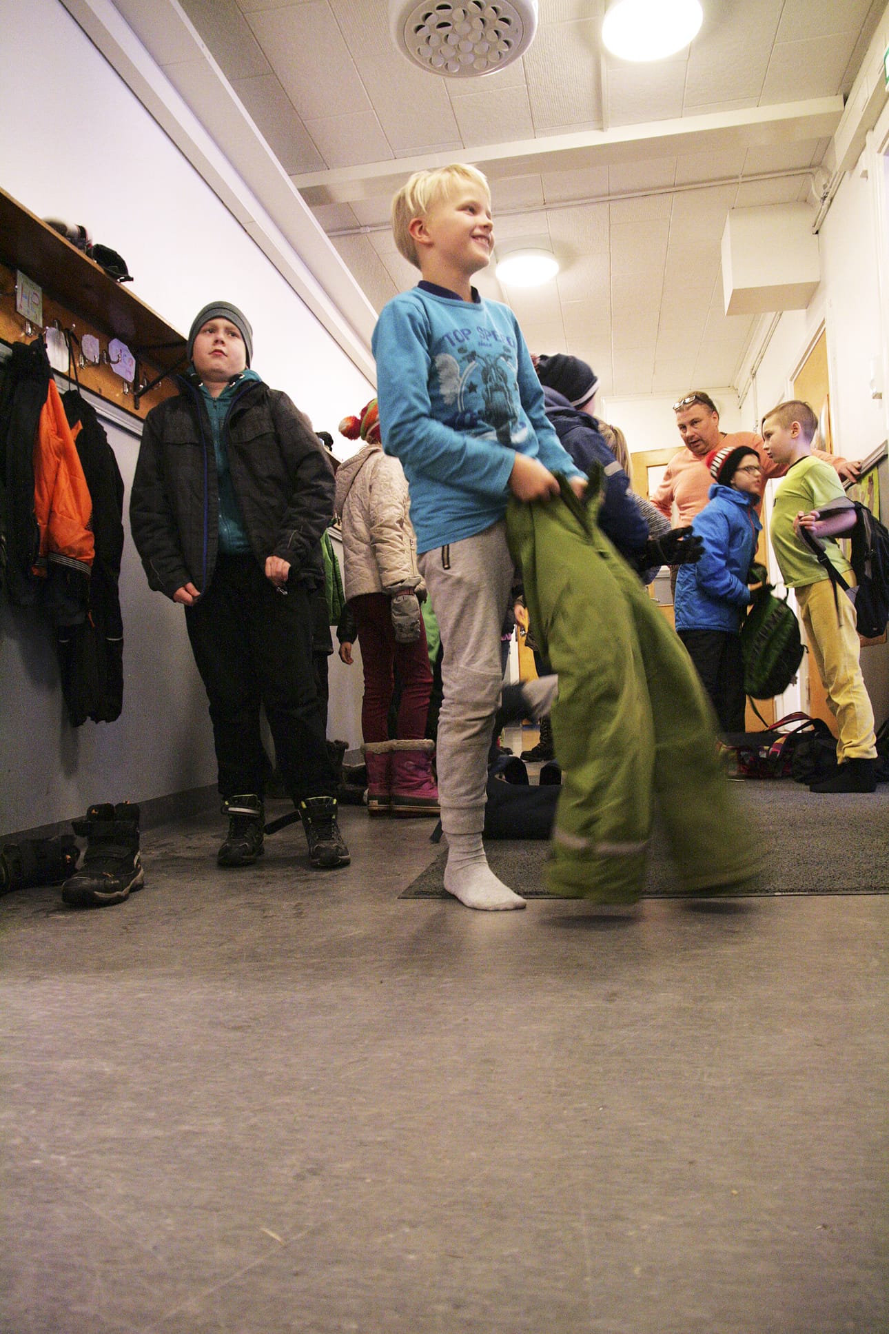 Markkuun koulu on kylän sydän.