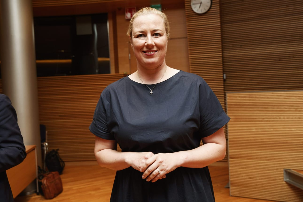 EU-komissaari Jutta Urpilaista on julkisuudessa veikkailtu SDP:n presidenttiehdokkaaksi. Urpilainen on aiemmin sanonut harkitsevansa ehdokkuutta. LEHTIKUVA / RONI REKOMAA