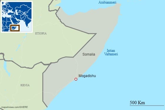 Itä-Afrikassa sijaitseva Somalia on pitkään kärsinyt ääri-islamistien aiheuttamasta väkivallasta.