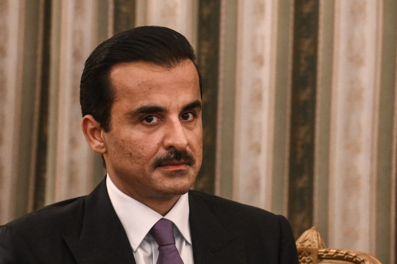 44-vuotias emiiri Tamim bin Hamad Al Thani peri kaiken vallan Qatarissa isältään varsin nuorena jo vuonna 2013. Hänellä on tiettävästi ainakin kolme vaimoa. LEHTIKUVA/AFP