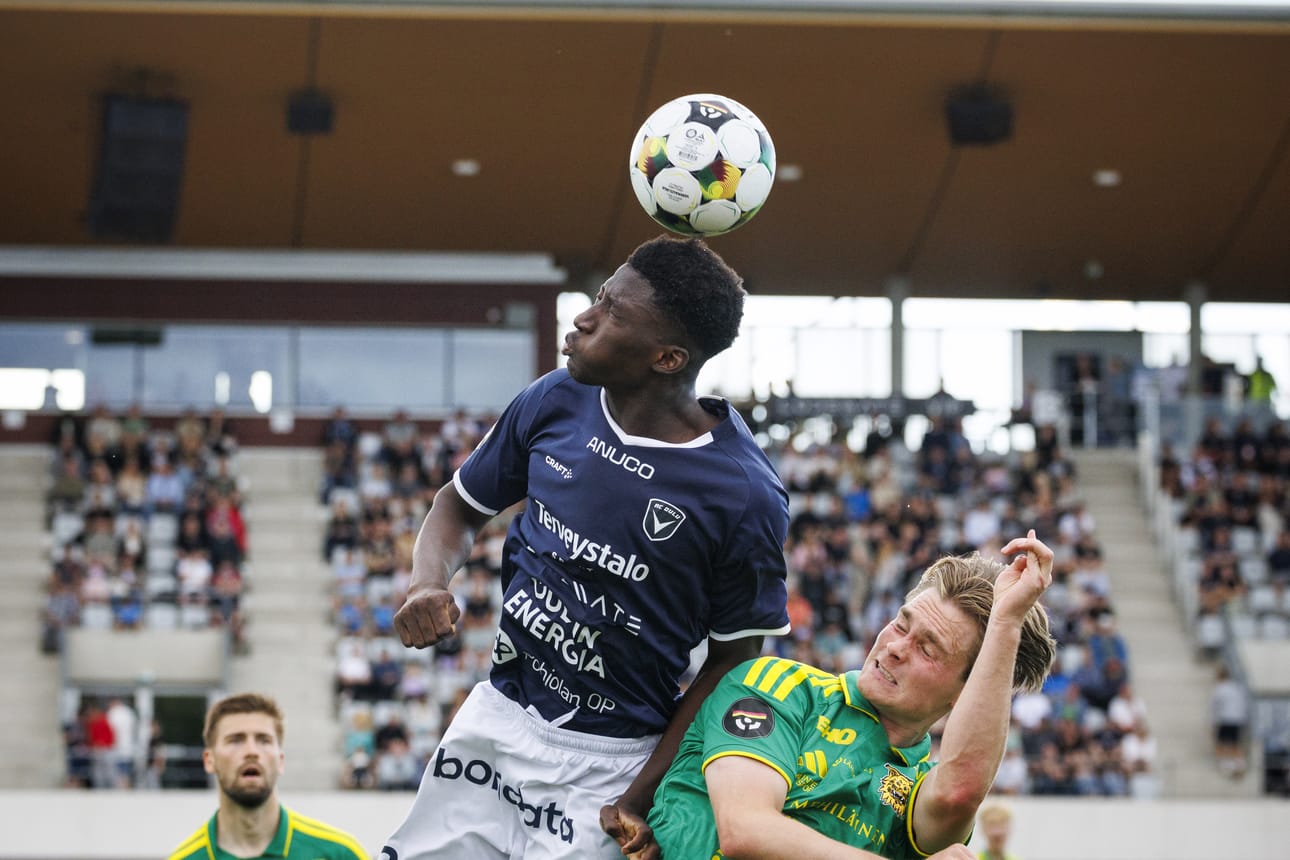 194-senttinen Abdoulaye Kone aiheutti jatkuvaa päänvaivaa Ilveksen puolustukselle.