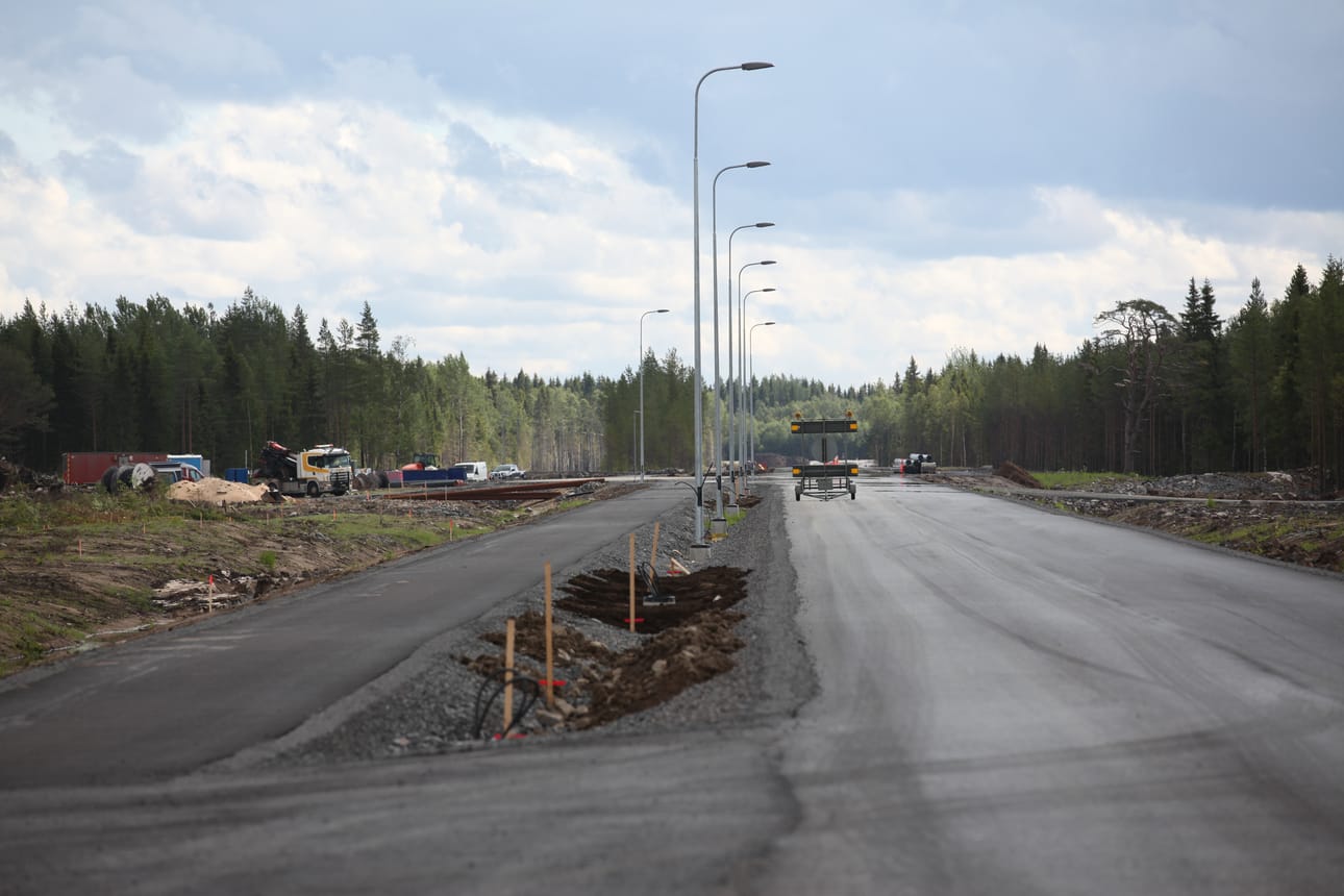 Fennovoiman työmaa. Arkistokuva.