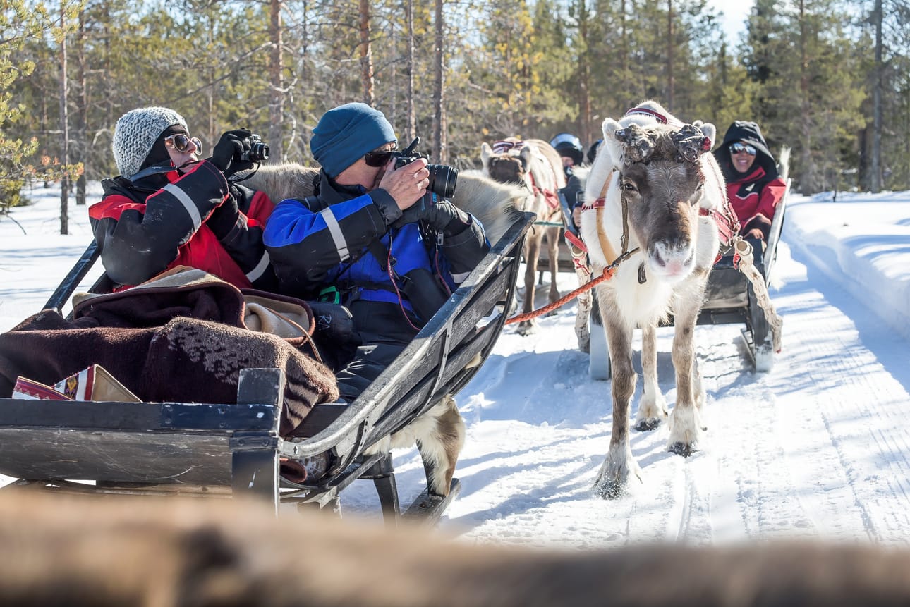 Kuusamosta ja Rukalta maailmalle leviä kuvia tykkylumimaisemista ja porosafareilta.