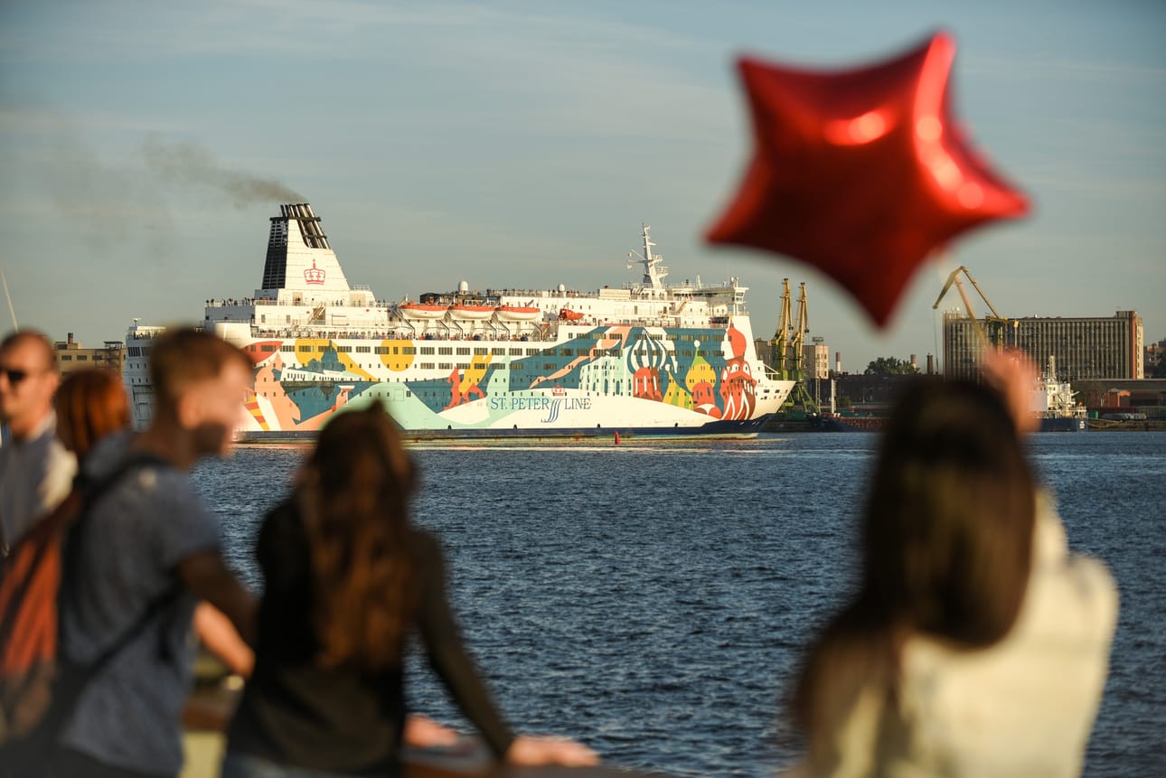 Matkustajalaiva Princess Anastasia ajoi karille keskiviikkona Tukholman liepeillä. Arkistokuva.